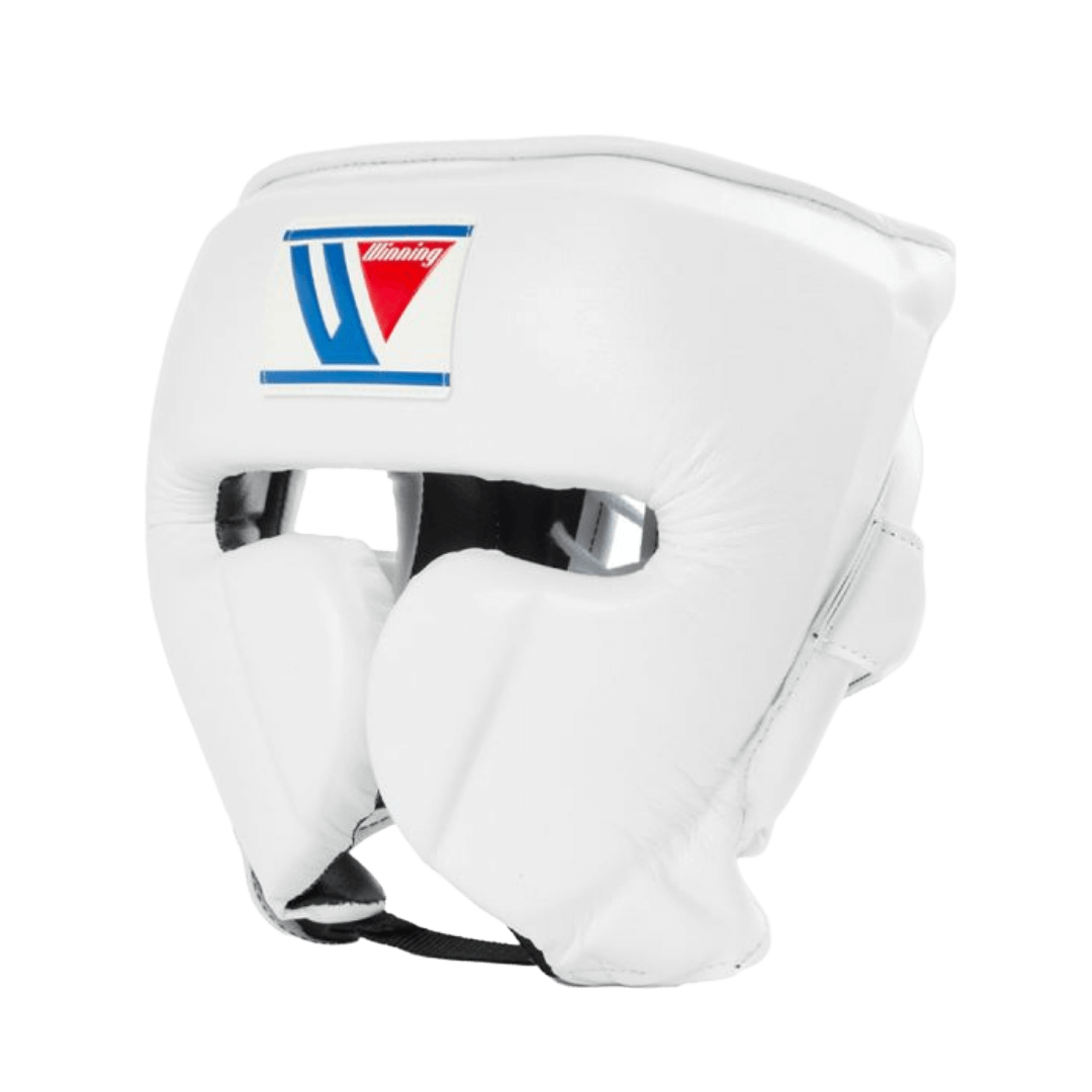 White Winning boxing headgear