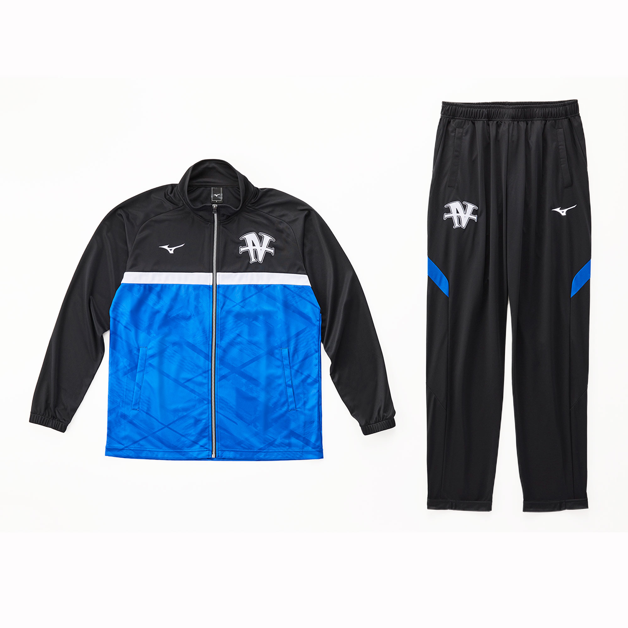 Black and blue Mizuno boxing tracksuit with jacket and pants